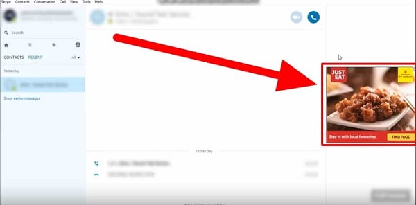 How to stop banner ads on skype?