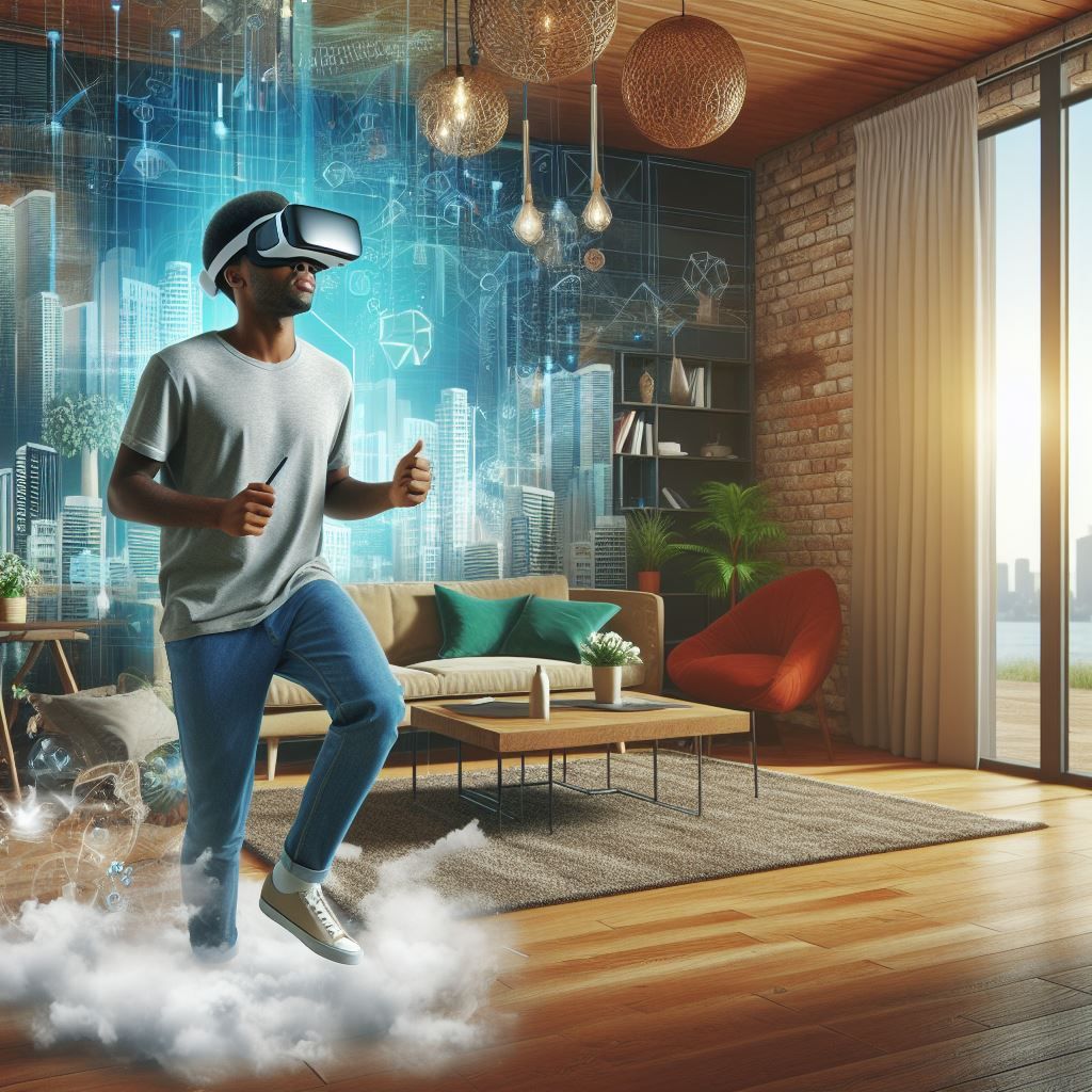 A Man Virtually Stepping into Your Dream with VR